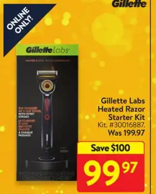 Walmart Gillette labs heated razor starter kit offer