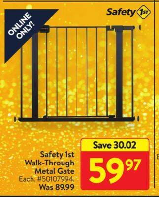 Walmart Safety 1st walk-through metal gate offer