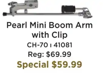 Long & McQuade Pearl ch70 mini boom arm with clip offer