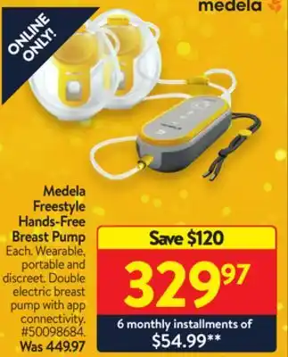Walmart Medela freestyle hands-free breast pump offer