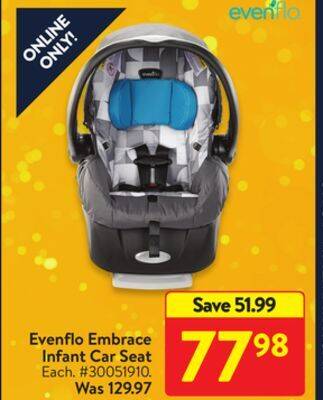 Walmart Evenflo embrace infant car seat offer
