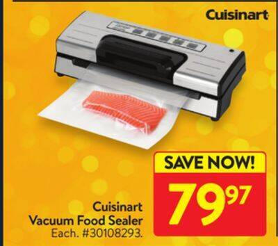 Walmart Cuisinart vacuum food sealer offer