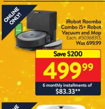 Irobot roomba combo i5+ robot vacuum and mop