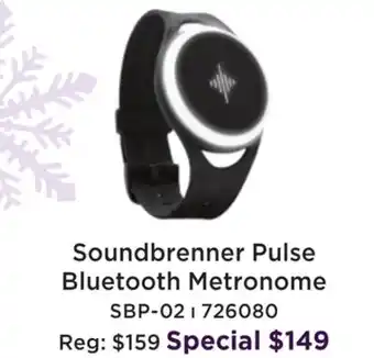 Long & McQuade Soundbrenner sbp-02 pulse smart vibrating bluetooth metronome offer