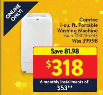 Walmart Comfee 1-cu. ft. portable washing machine offer