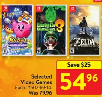 Walmart Selected video games offer