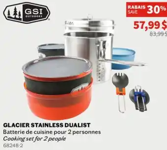 Gsi - glacier stainless dualist - cooking set for 2 people