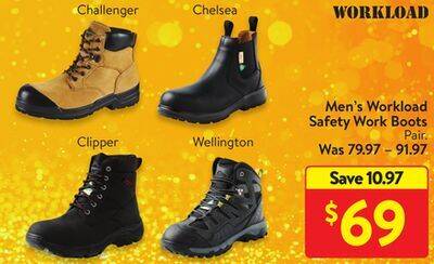 Walmart Men's workload safety work boots offer