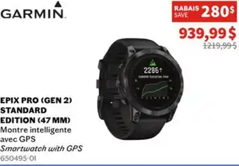 Sports Experts Garmin - epix pro (gen 2) standard edition (47 mm) - smartwatch with gps offer