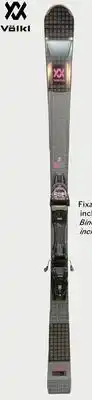 Volkl - deacon elite/vmotion 2 - adult all mountain alpine skis, for intermediate skier, bindings included