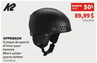 Sports Experts K2 - approach - men's winter sports helmet offer