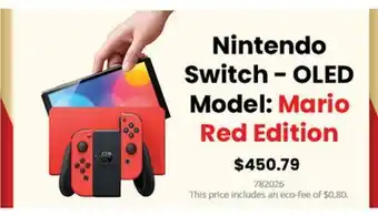 GameStop Nintendo switch - oled model: mario red edition offer