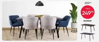 Meubles RD Diamant table offer