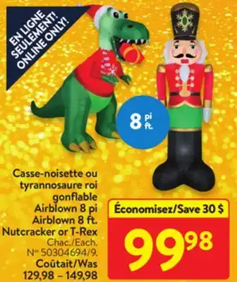 Walmart Airblown 8 ft. t-rex offer
