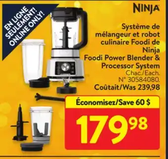 Walmart Foodi power blender & processor system offer