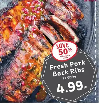IGA Fresh Pork Back Ribs offer