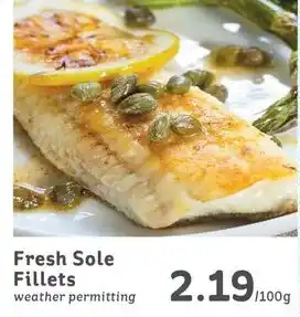 IGA Fresh Sole Fillets offer
