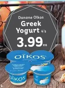 IGA Danone Oikos Greek Yogurt 4's offer