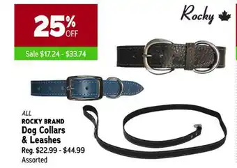 Ren’s Pets Depot All rocky brand dog collars & leashes offer