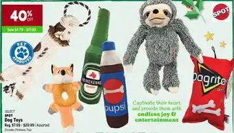 Ren’s Pets Depot Select spot dog toys offer