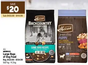 Ren’s Pets Depot All merrick large bags of dog food offer