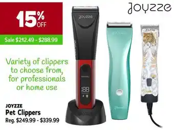 Ren’s Pets Depot Joyzze pet clippers offer