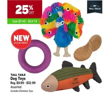 Ren’s Pets Depot Tall tails dog toys offer