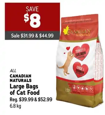 Ren’s Pets Depot All canadian naturals large bags of cat food offer
