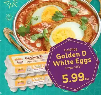 IGA Gold Egg Golden D White Eggs large 18's offer