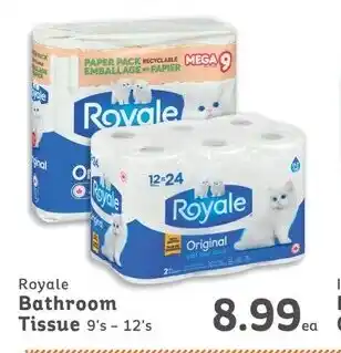 IGA Royale Bathroom Tissue 9's - 12's offer