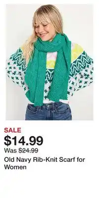 Old Navy Old navy rib-knit scarf for women offer