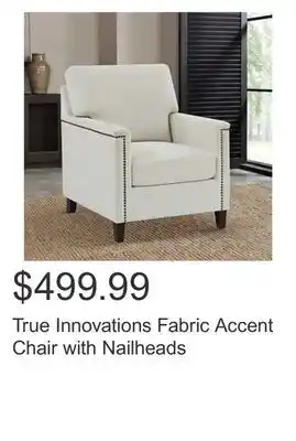 Costco True innovations fabric accent chair with nailheads offer