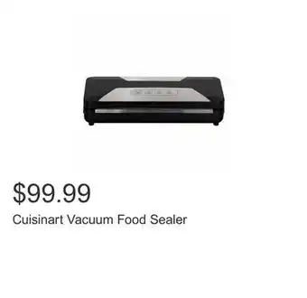 Costco Cuisinart vacuum food sealer offer