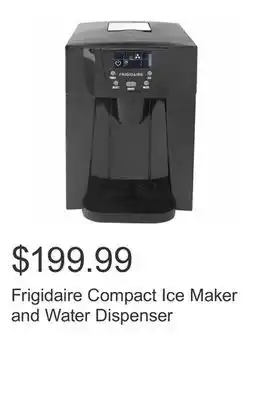 Costco Frigidaire compact ice maker and water dispenser offer