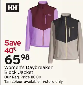 Atmosphere Hh women's daybreaker block jacket offer