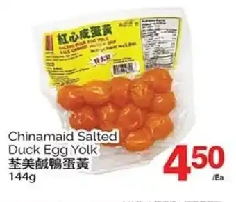 T&T Supermarket Chinamaid Salted Duck Egg Yolk 144g offer
