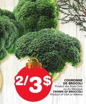 IGA CROWN OF BROCCOLI offer