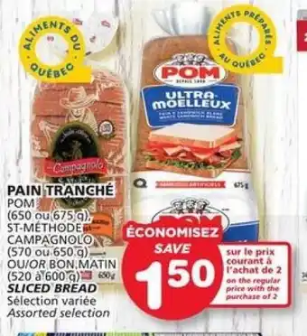 IGA SLICED BREAD offer