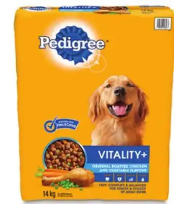 Canadian Tire Selected pedigree vitality dog food, 14kg offer