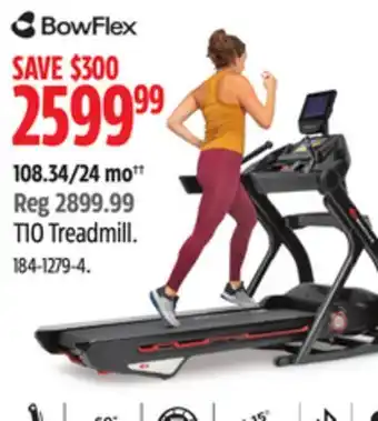 Canadian Tire Bowflex t10 treadmill offer