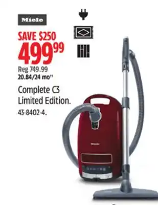 Canadian Tire Miele complete c3 limited edition offer