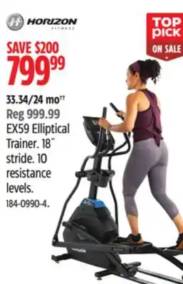 Canadian Tire Horizon ex59 elliptical trainer offer