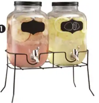 Canadian Tire Unbranded 4l glass beverage dispenser, 2-pk offer