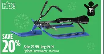 Canadian Tire H2o spider snow racer offer