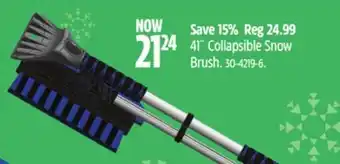 Canadian Tire Reflex 41 collapsible snow brush offer