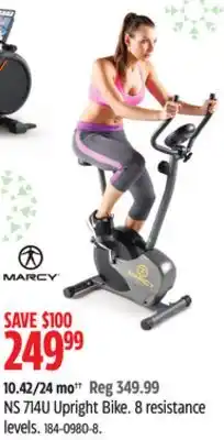 Canadian Tire Marcy ns 714u upright bike offer