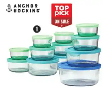 Canadian Tire Anchor hocking 24-pc glass storage set offer