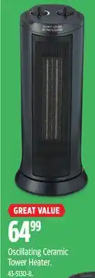 Canadian Tire For living oscillating ceramic tower heater offer