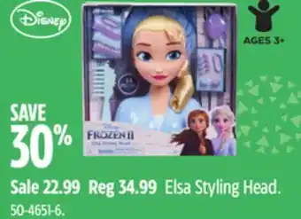 Canadian Tire Elsa styling head offer