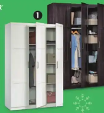Canadian Tire Sauder 3-door wardrobe offer